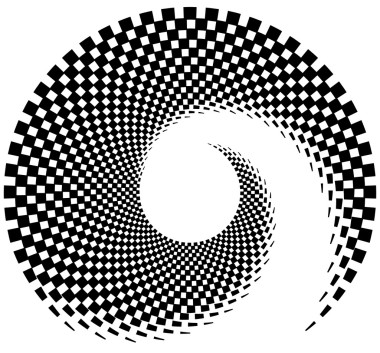 向內(nèi)螺旋的矩形