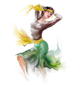 时尚年轻女孩图片