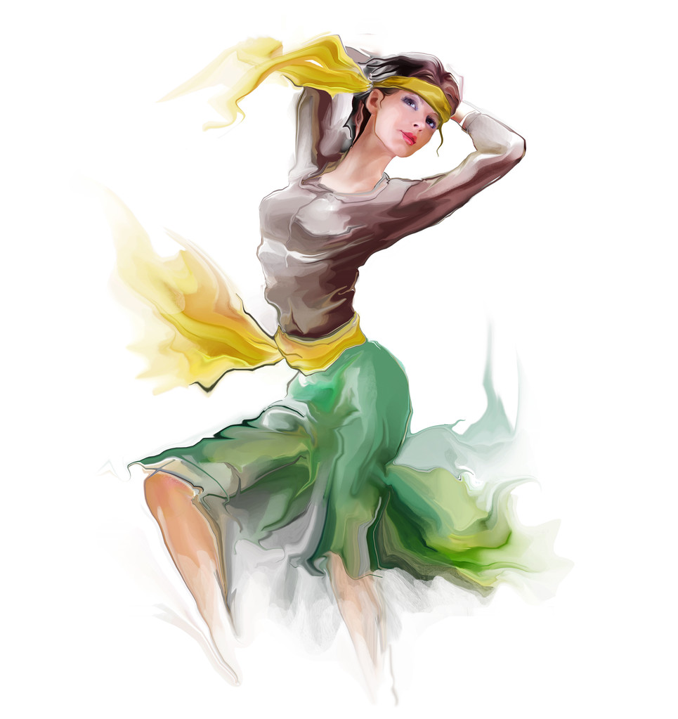 时尚年轻女孩图片