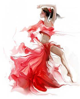 令人印象深刻的女性舞者图片