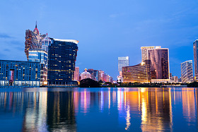 夜间澳门城市图片