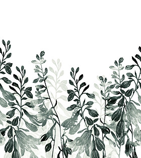 印有草地钟声的剪影图片