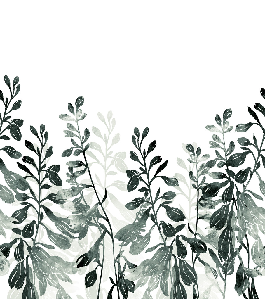 印有草地钟声的剪影图片 印有草地钟声的剪影图片