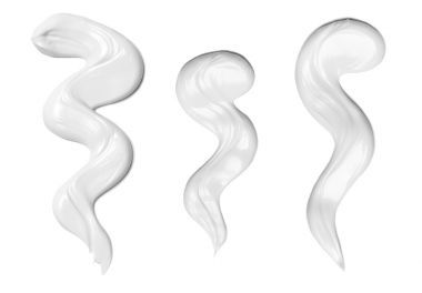 孤立在白色的美容霜照片