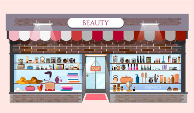 美存儲時尚店建設展示時髦的衣服