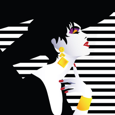 復(fù)古風格的時尚女孩