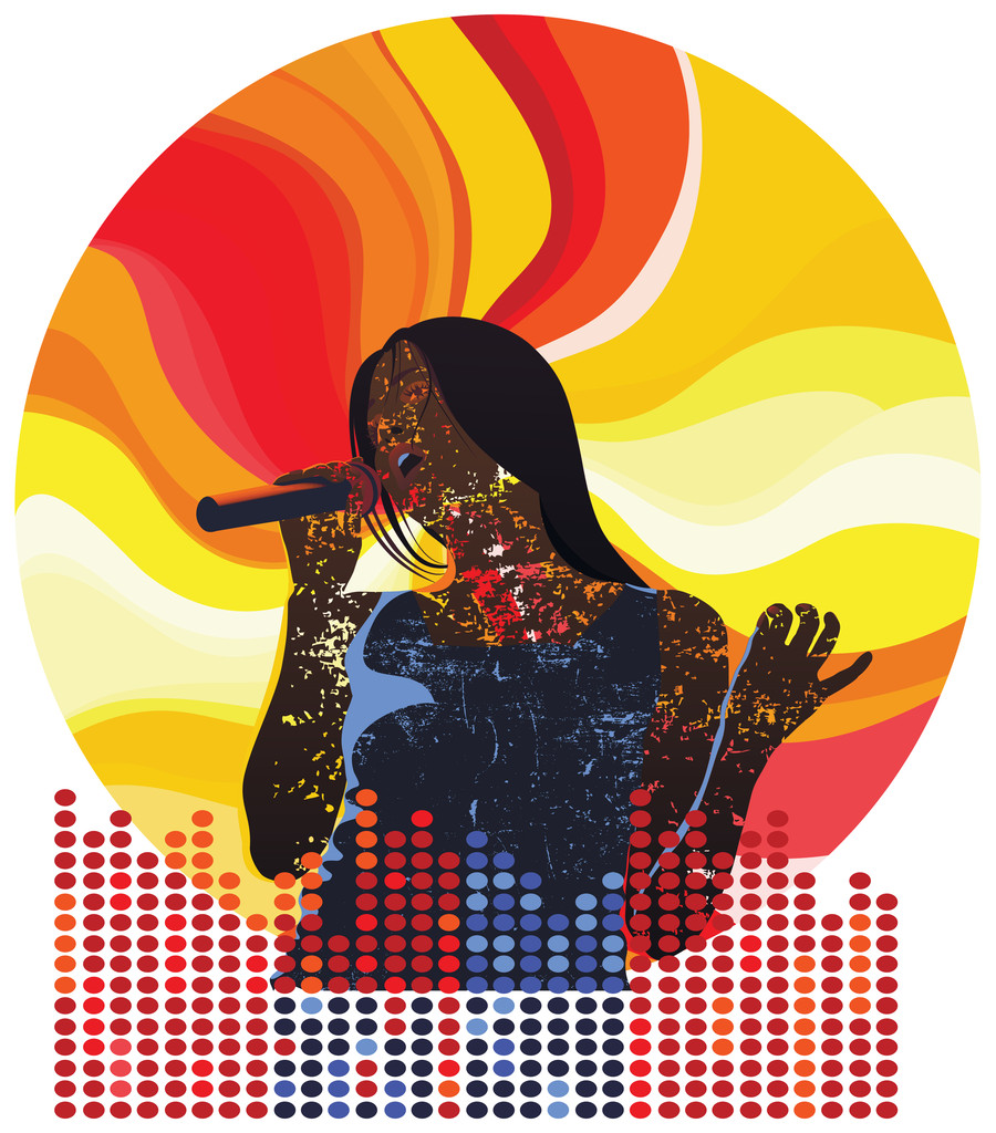 流行歌手上设计的抽象背景图片 流行歌手上设计的抽象背景图片