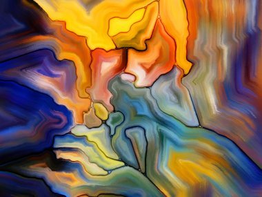 彩色玻璃的元素