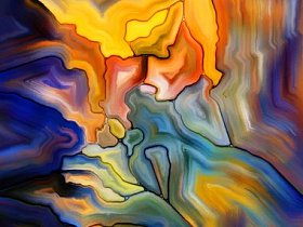 彩色玻璃的元素