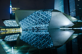 广州市城市夜景景观图片