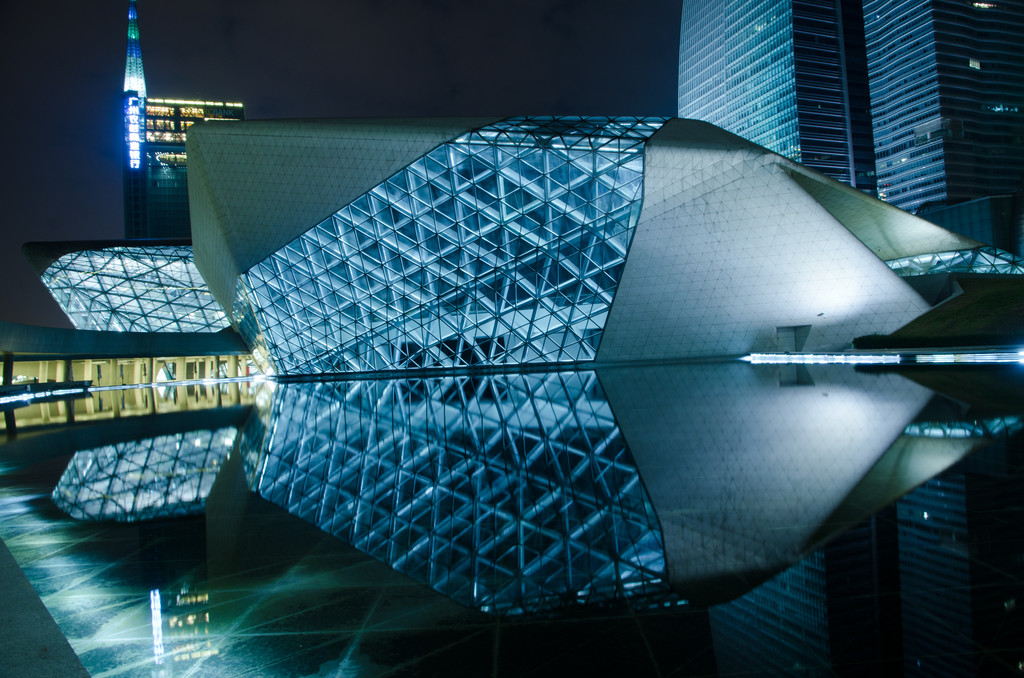 广州市城市夜景景观图片