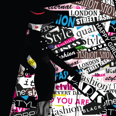 素描风格的时尚女孩