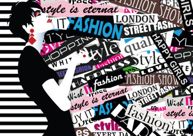 素描風(fēng)格的時(shí)尚女孩