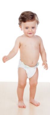 滑稽的面部表情的男孩