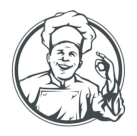 厨师显示确定在环