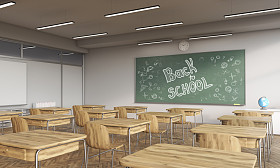 回到教室的黑板图片