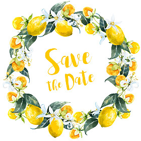 框架与水彩花照片