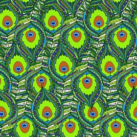 无缝模式用孔雀的羽毛