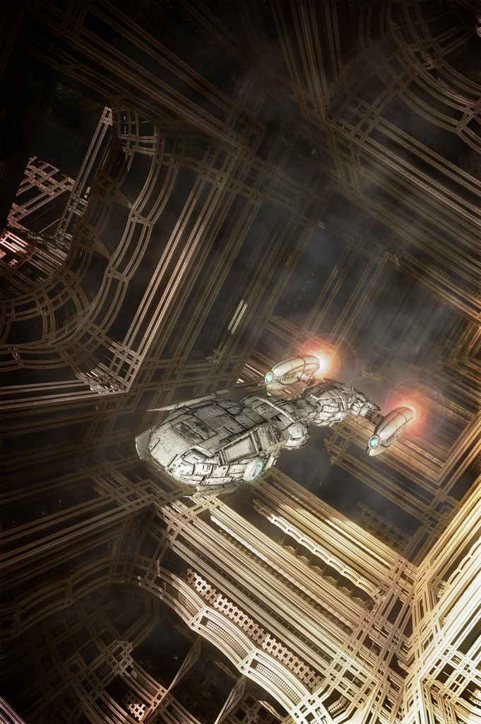 宇宙飞船在陌生的环境 宇宙飞船在陌生的环境