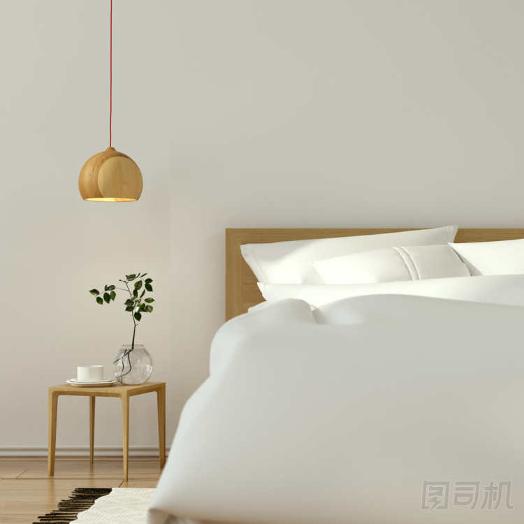 白色臥室木制家具與室內(nèi)圖片