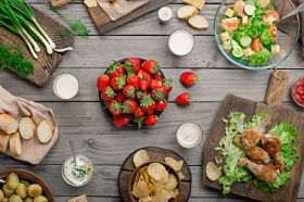 户外食品的概念照片