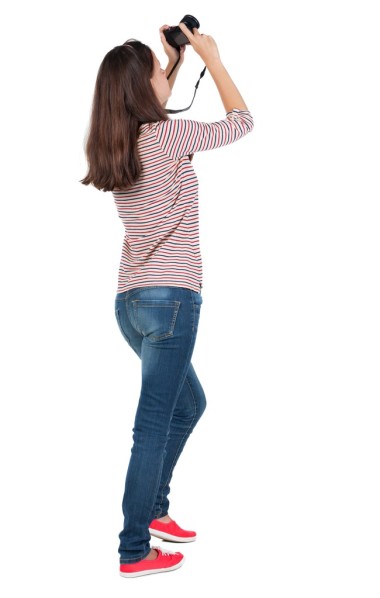 后視圖的女人攝影