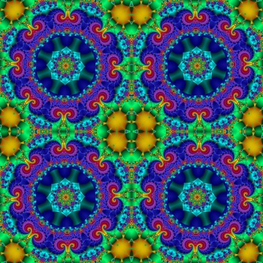 彩色抽象無(wú)縫圖案與花圈裝飾