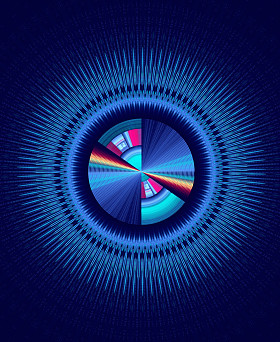 抽象的技术计算机生成的分形