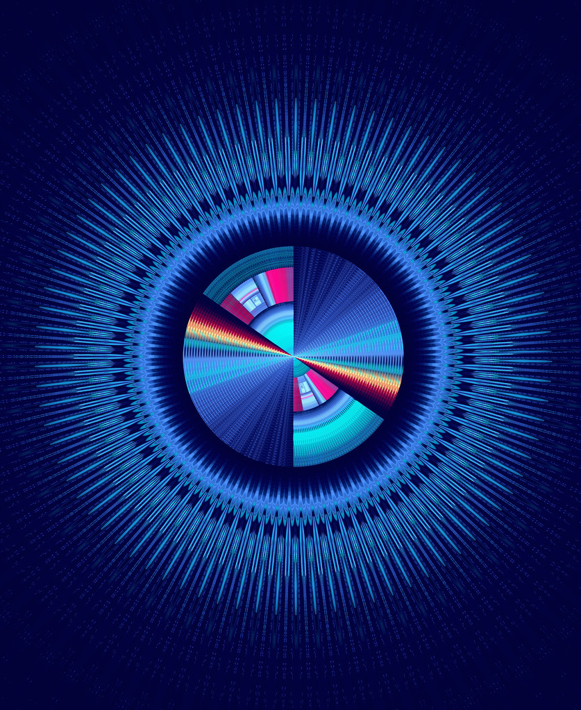 抽象的技术计算机生成的分形