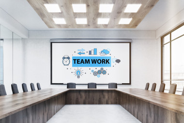 会议室内部与草图图片