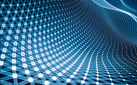 抽象的多边形空间低聚黑暗的背景，3d 渲染