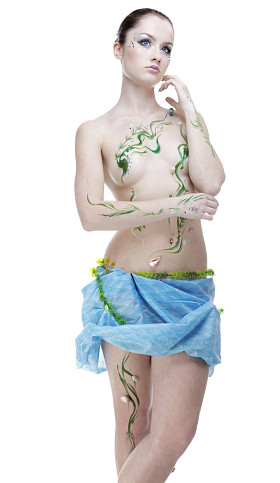 美丽的美人鱼女孩图片