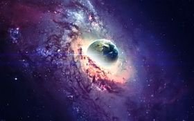 太空中的银河系, 宇宙之美, 黑洞。由 Nasa 提供的元素