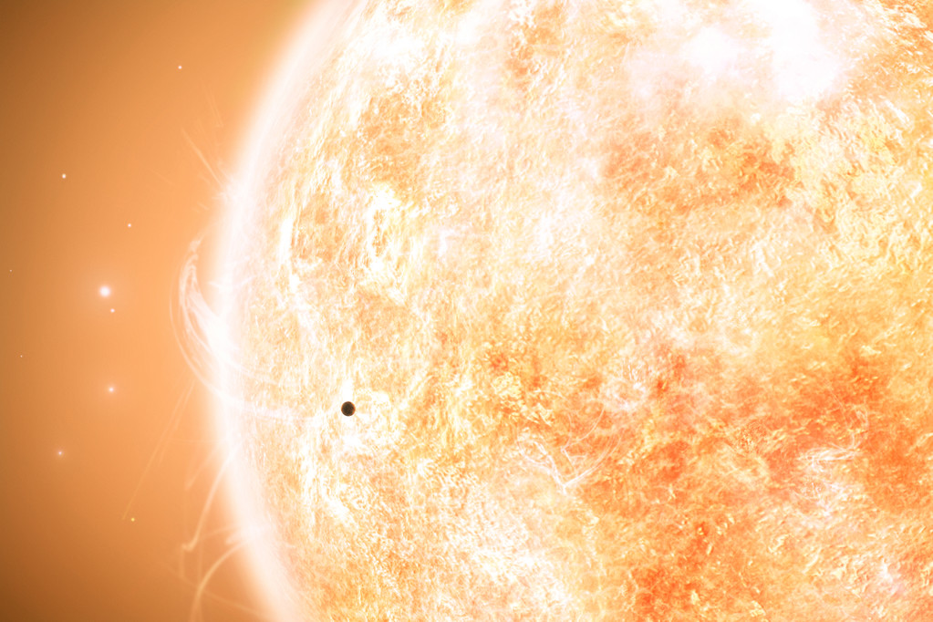 水星和太阳照片