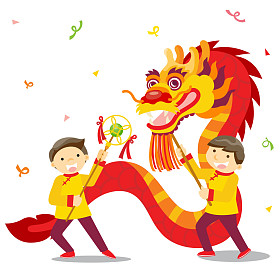 中国农历新年/舞龙