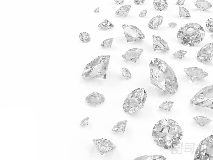 孤立與為您的文本的地方在白色背景上的鉆石