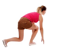 侧视女人开始的位置