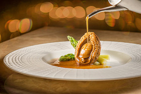 亚洲美食-鲍鱼、 选择性焦点