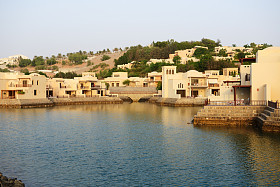 在落日,ras al 华丽,阿联酋的豪华酒店