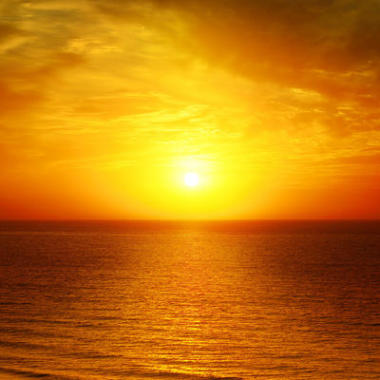 美麗的夕陽照片