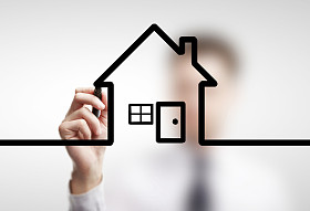 绘图抽象小屋照片