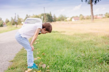 七年来岁的孩子患有晕车图片