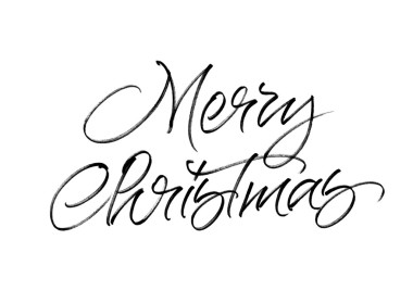 快樂圣誕手寫書法照片