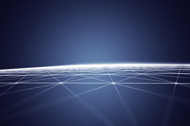 抽象的多邊形空間藍(lán)色背景