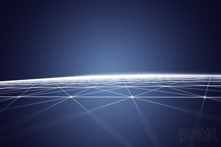 抽象的多邊形空間藍(lán)色背景