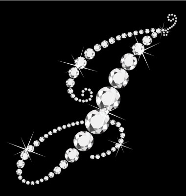 j 斜体字母与钻石