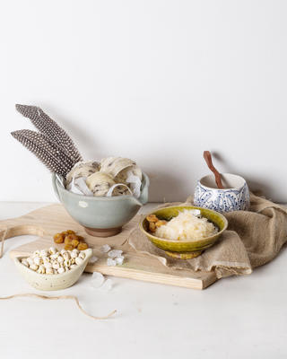 鸟的巢或 Salanganes，从自然奢华的食物