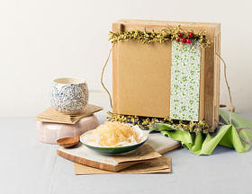 鸟的巢或 Salanganes，从自然奢华的食物