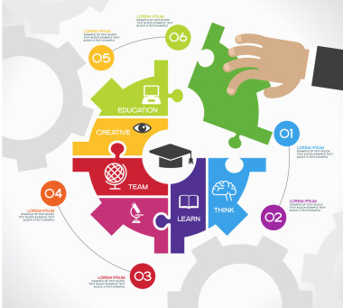 教育信息圖表模板  