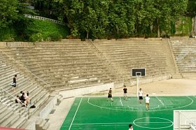 在首尔，韩国弘益大学照片